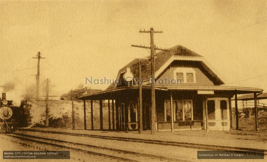 Postcard: Railroad Station, Oak Island, Revere, Massachusetts